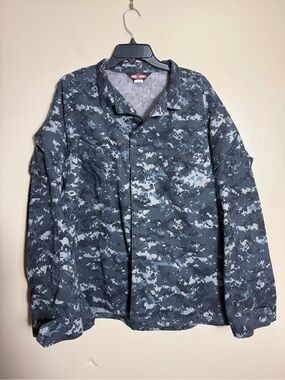 Tru-Spec Digital‎ Camo Tactical Combat Shirt Jacket XL Military BDU ACU